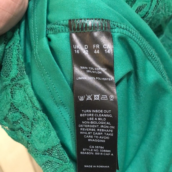 Beautiful green lace overlay Planet brand dress - Picture 4 of 8